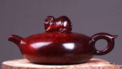 印度小葉紫檀把把壺【把把胡】1