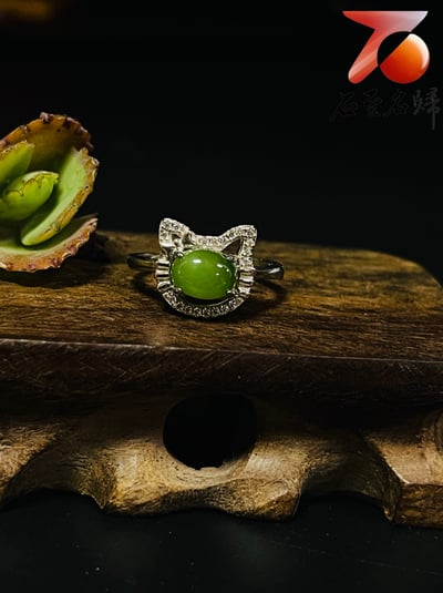 典雅設計 碧玉精品戒指/耳環 附碧玉檢定贈書＋精美收藏禮盒 鑲嵌925銀戒台 款式獨特 造型齊全10