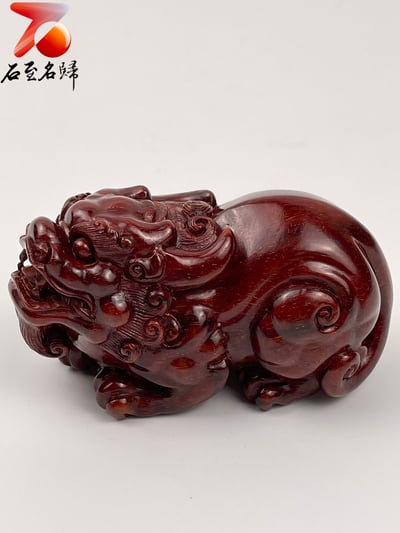 精選印度小葉紫檀二膘料【貔貅】11