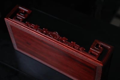 印度小葉紫檀老料製作【案上雲煙／座几】4