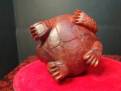 特選印度小葉紫檀【1號招財龍龜小精品】6