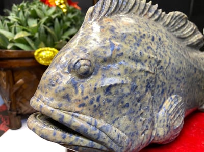 壽山旗山石【石斑魚-年年有餘】2