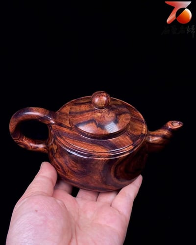 海南黃花梨野生料【把把壺（福）】重量249公克6