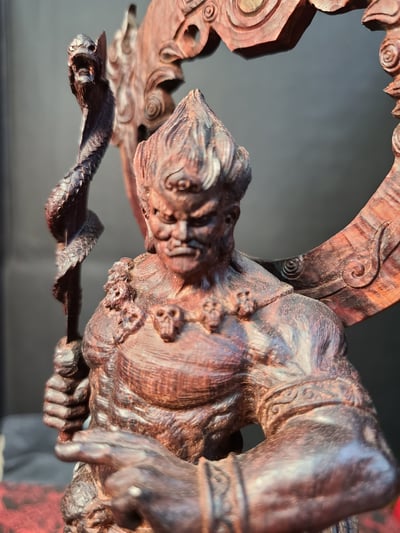 印度小葉紫檀清刀手作【不動明王】5