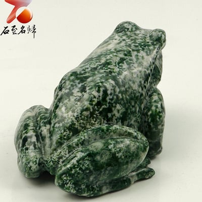 貴州頂級玉化蛇紋石【碧祥蛙】7