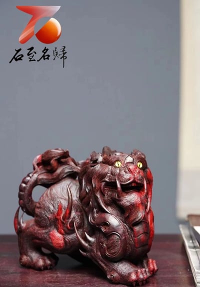 印度小葉紫檀一木手作【狴犴】5