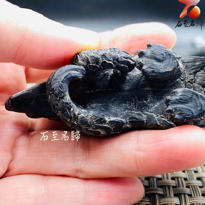 一甲護身，破土開運 真牛角製【穿山甲】王逸文老師純手工雕刻3