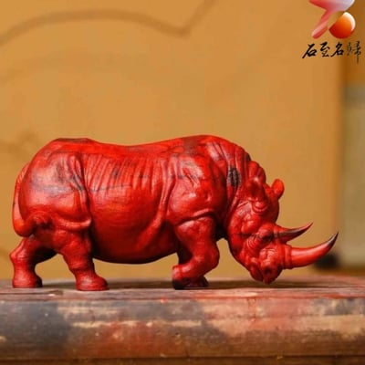 印度小葉紫檀 純手工製作【犀（富）牛】1