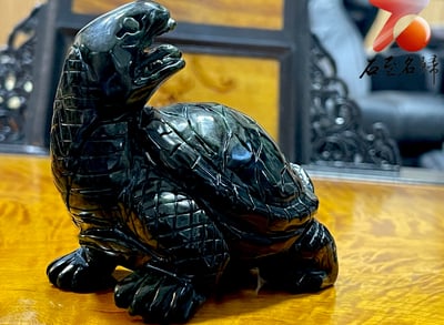 稀有和田青玉純手工雕烏龜 【上古巨龜】張劍海老師作品3