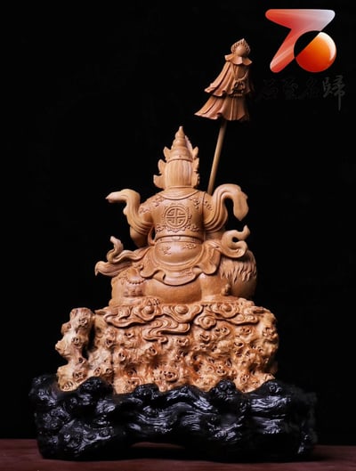 印度老山檀香  名師作品【財寶天王】8