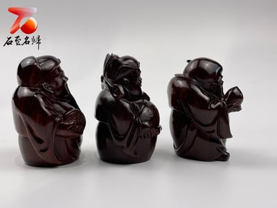 印度小葉紫檀高油密二膘材質 【福祿壽】2