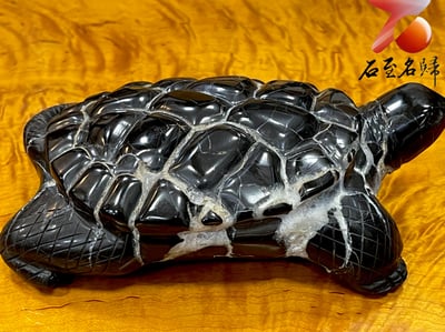 龜甲石重量級1.43公斤作品 手工雕烏龜 【上古巨龜】1