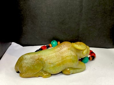 月尾綠手把件【牛轉乾坤】4