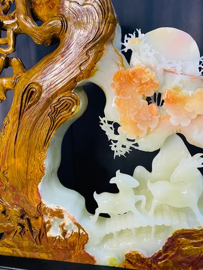 阿富汗紅花冰玉【鹿鹿發財】9