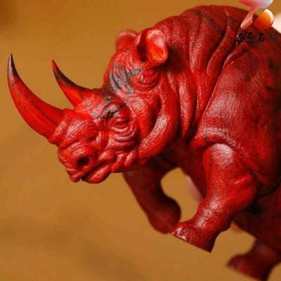 印度小葉紫檀 純手工製作【犀（富）牛】6