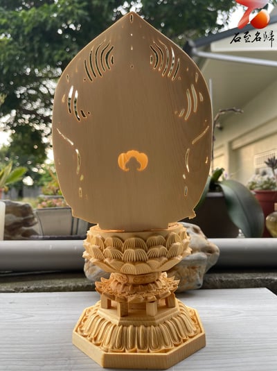 正宗加拿大檜木 慈悲守護【持蓮如來佛祖】淨化心靈的祥瑞之作4