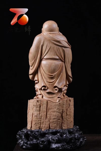 印度老山檀香 名家手作【招財大笑佛】5