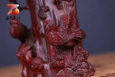 印度小葉紫檀精工款【雙喜臨門-筆筒】4