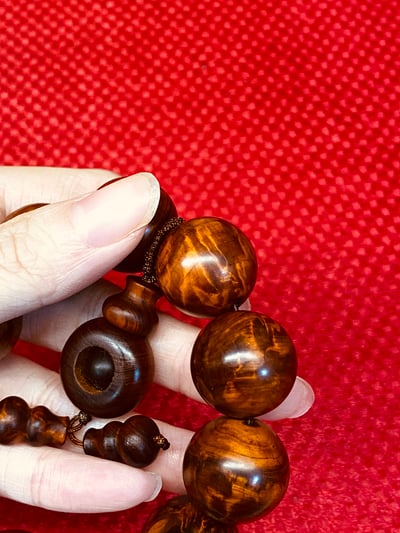 玉化龍膽崖柏手珠5