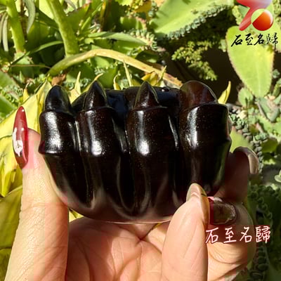 天然 印度小葉紫檀高油密爆滿金星樹心料 湘工手作【魚熊兼得．雙寶在握】3