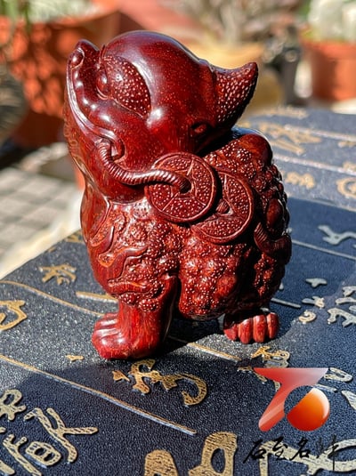 印度小葉紫檀高油密二膘材質 湘工手作【金蟾】1