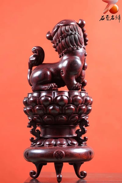 天然 印度小葉紫檀 二標風化老料【盛世安康】故宮款復刻・華藝李中子親作8