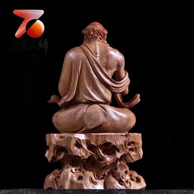 印度老山檀香清刀造像【禪宗達摩祖師】4