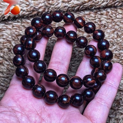 海南黃花梨 紫油梨老料12mm/10mm手珠6