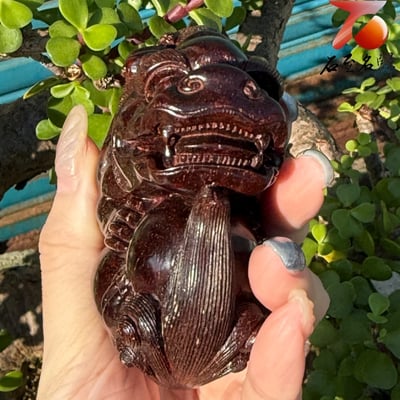 天然 印度小葉紫檀二膘料滿金星 湘工精雕  【有求必應】2