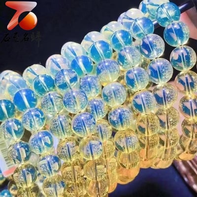 墨西哥3A級別藍珀手串 直徑9～10mm3