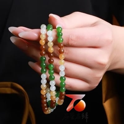 和田玉多寶手串精選6mm×107顆6