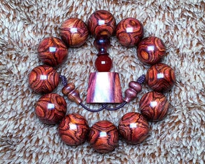 海南黃花梨野生料19.5mm手珠1