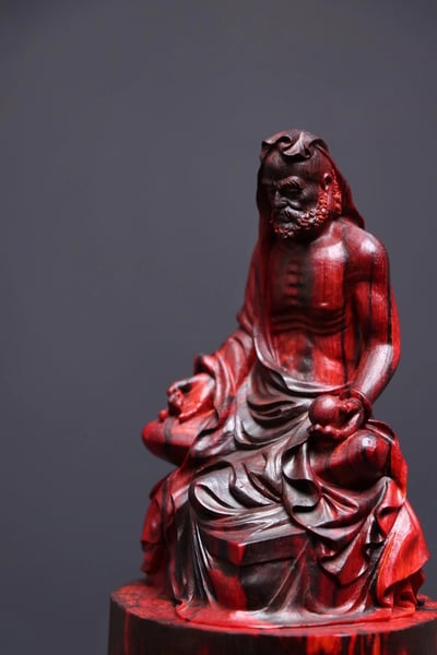 印度小葉紫檀整木清刀製作【達摩祖師】8