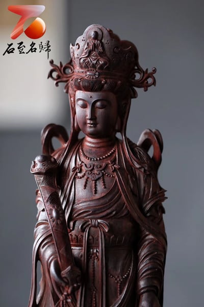 印度小葉紫檀製【如意觀音】2