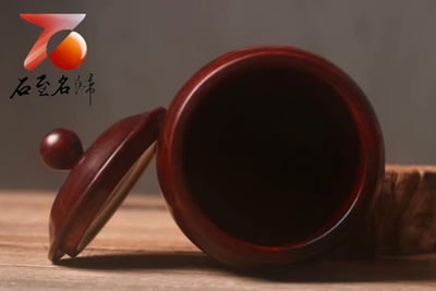 印度小葉紫檀整料挖製【茶葉罐】5