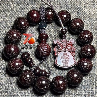 天然 印度小葉紫檀銀河系列｜15mm×15顆 頂級爆滿粗星【暴富】1
