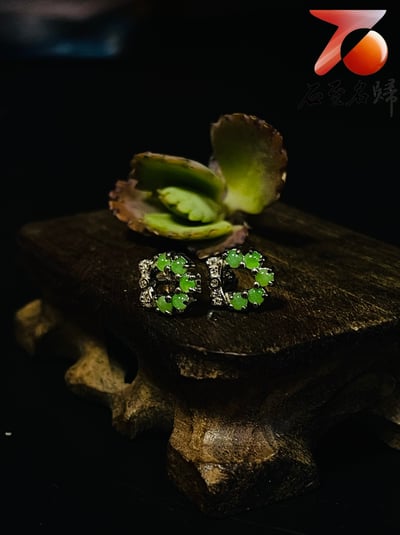 翡翠A貨+925銀【蝴蝶結優雅耳環】附玉石鑑定書4