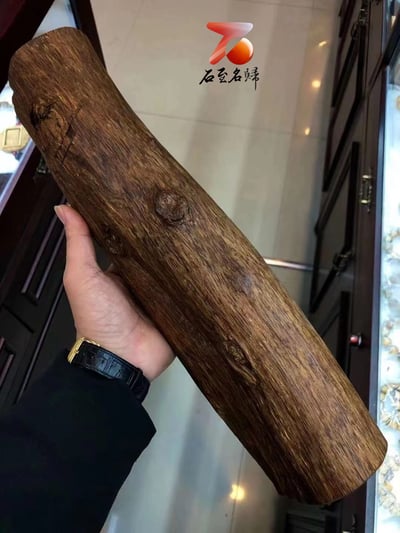 純天然達拉干沉香 黑油圓棍料5