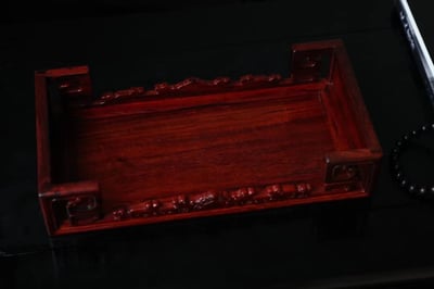 印度小葉紫檀老料製作【案上雲煙／座几】7