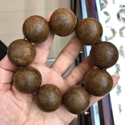 超大規格加里曼丹沉香手串珍藏30mm×9  【修無明，斷煩惱】1