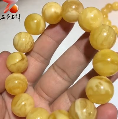 至臻之選·優雅珍藏 | 頂級俄料白花蜜蠟16mm手珠2