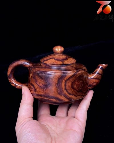 海南黃花梨野生料【把把壺（福）】重量249公克2
