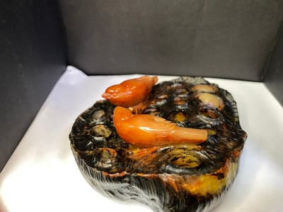 老師傅手工 巧色巧雕 壽山結晶桃花白芙蓉石手把件【喜鵲連連】3