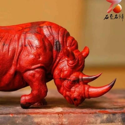 印度小葉紫檀 純手工製作【犀（富）牛】8