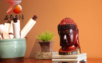 印度小葉紫檀拆房老料製 覺悟和智慧 成就無量功德【佛首】4