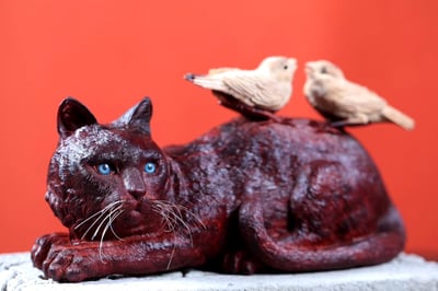 印度小葉紫檀 白皮巧雕【喜事連連】2