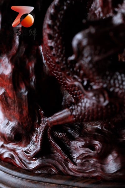 印度小葉紫檀【龍行天下-擺件】4