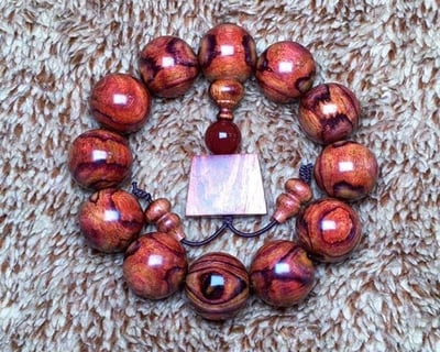 海南黃花梨野生料20mm手珠4