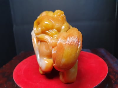 極品重器 寮國北部田黃系列【天祿貔貅】6