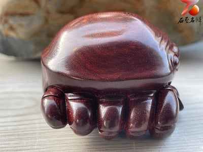 印度小葉紫檀高油密二膘料 湘工手作【八方來財】3